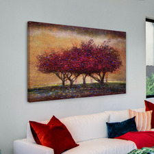 Crabapple Blossoms Art Print on Canvas