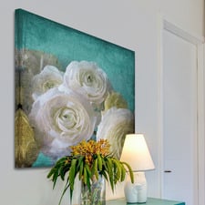 Yellow Ranunculus Canvas Wall Art