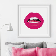 Lips Colors Pink Wall Art