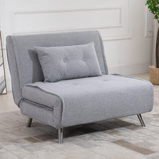 Grey Victoria 2 Seater Sofa Bed
