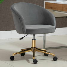 Helene Velvet Office Chair