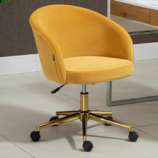 Helene Velvet Office Chair