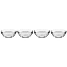 Duralex Lys Stackable 8cm Glass Dip Bowls (Set of 4)