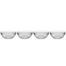Duralex Lys Stackable 9cm Glass Dip Bowls (Set of 6)