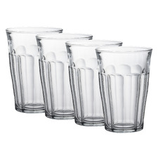 Picardie Tempered Glass Highball Tumblers (Set of 4)