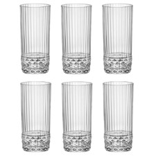 America 20 400ml Long Drink Glasses (Set of 6)
