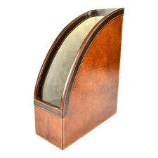Genuine Leather Magazine Stand