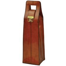 Musigny Leather Single Wine Carrier