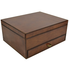 Chaumet 10 Slot Leather Watch Holder & Jewellery Drawer