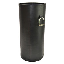 Black Buffalo Leather Umbrella Holder