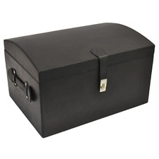 Oval Top Buffalo Leather Storage Box