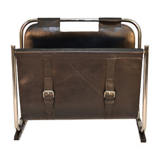 Leather Magazine Rack