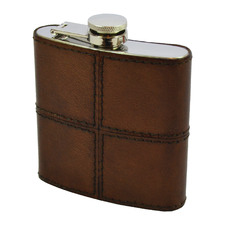177ml Leather Hip Flask