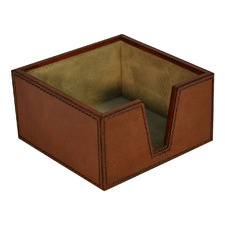 Tan Leather Notepad Holder
