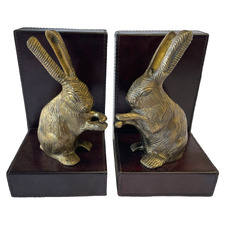 Equestrian Standing Rabbit Bookends (Set of 2)