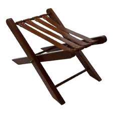 Tan Leather Luggage Rack