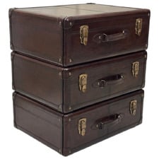 Decor Genuine Leather Bedside Table