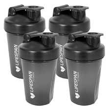 Lifespan Fitness 500ml Shaker Bottles (Set of 4)