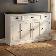 Halifax 3 Drawer Mahogany Wood Sideboard