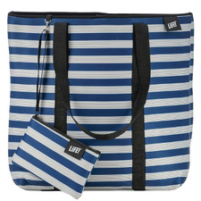 Striped Kaia Neoprene Tote Bag