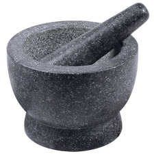Grey 17cm Granite Mortar & Pestle