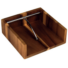 Natural Wooden Napkin Holder