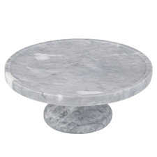 Nuvolo Marble Footed Cake Stand