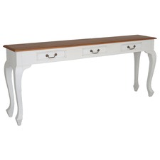 Farmhouse 3 Drawer Sofa Table