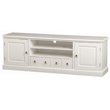 White Tasmania 2 Door 4 DVD Drawer Entertainment Unit