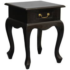 Queen Ann 1 Drawer Bedside Table
