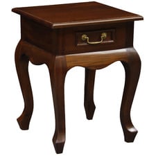 Queen Ann 1 Drawer Bedside Table