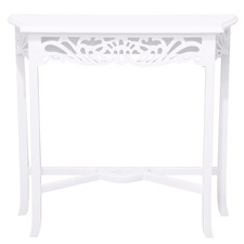 White Wooden Console Table