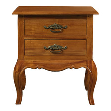 Emile French Provincial 2 Drawer Lamp Table