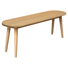 3 Seater Gabriel Oak Wood Dining Bench