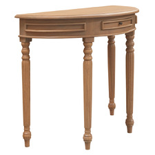 Claire Half Round Mindi Wood Console Table