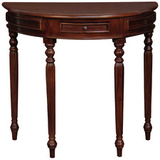 Turn Leg Half Round Sofa Table
