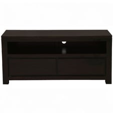 120cm Belgium 2 Drawer Mahogany Wood Entertainment Unit