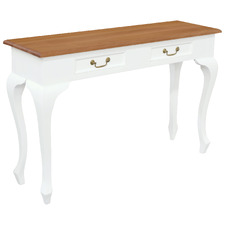 Queen Ann 2 Drawer Sofa Table