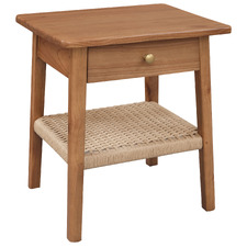 Racquel Cedar Wood Bedside Table