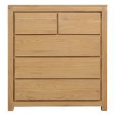 Saul 5 Drawer Cedar Wood Tallboy