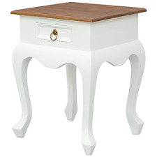 Farmhouse 1 Drawer Lamp Table