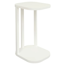 Olivia Mindi Wood Side Table