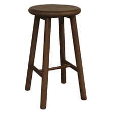 65cm Vicky Mahogany Wood Bar Stool