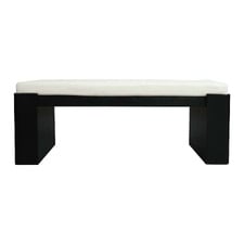 Lin Mindi Wood Ottoman Bench