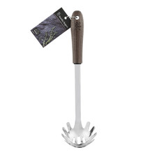 Stainless Steel & Walnut Wood Spaghetti Server