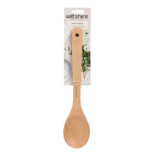 Natural Beech Wood Solid Spoon