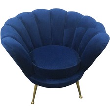 Manhattan Shell Velvet Armchair