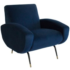 Modern Milan Velvet Armchair