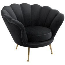 Manhattan Shell Velvet Armchair