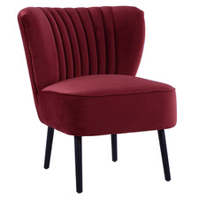 Linden Velvet Slipper Chair